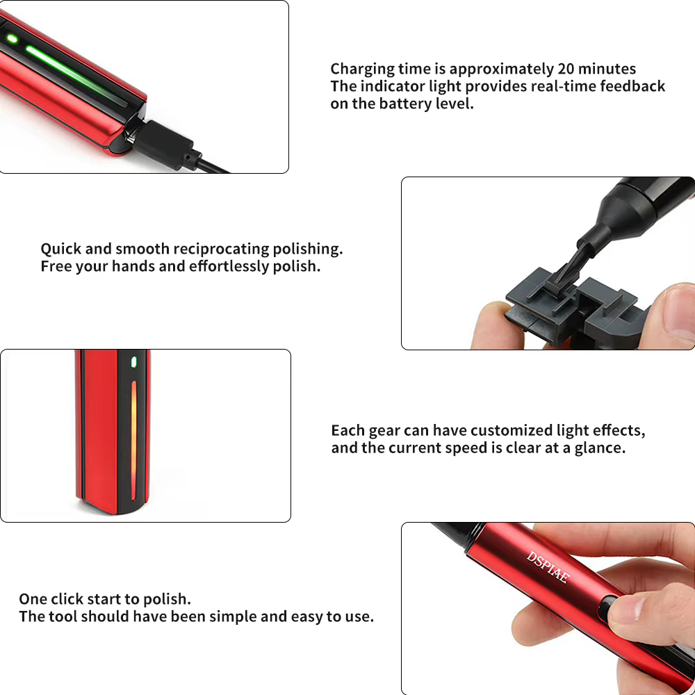 Ponceuse électrique, stylo de meulage pour modèle Mini Machine de ponçage à polir alternative avec trois réglages de