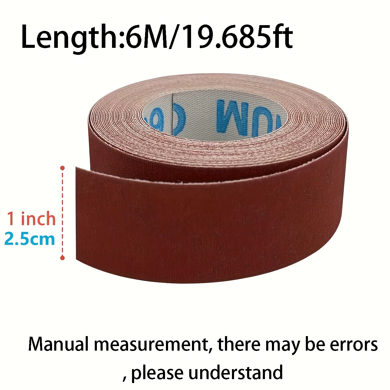 Rouleau de papier de verre de 6M (grain 80/150/320) – Feuilles abrasives en tissu émeri pour ponceuse à tambour