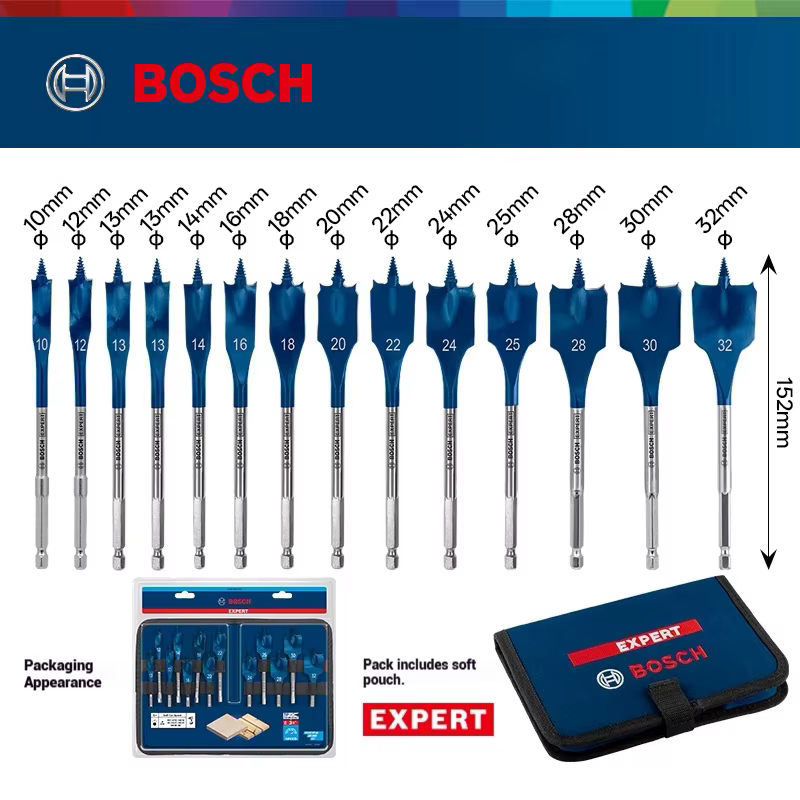 Bosch EXPERT – jeu de forets à pelle à vitesse auto-coupée
