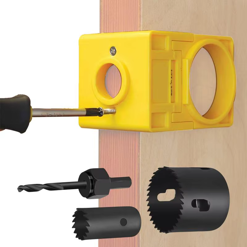 Kit de perçage de bouton de porte 1-3/8 "- 1-3/4"