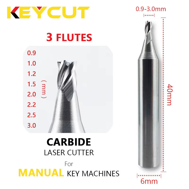 Foret de coupe Laser pour Machine à clé verticale manuelle, outils de serrurier