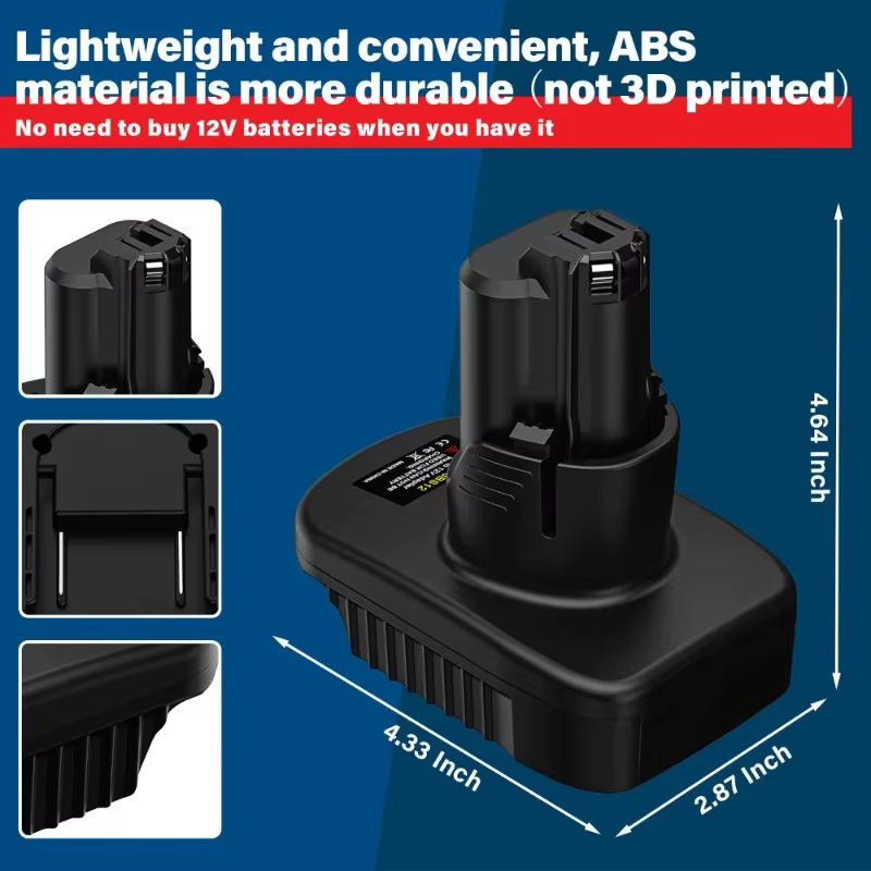 Adaptateur de batterie MT18BS12 pour outils Bosch 12V