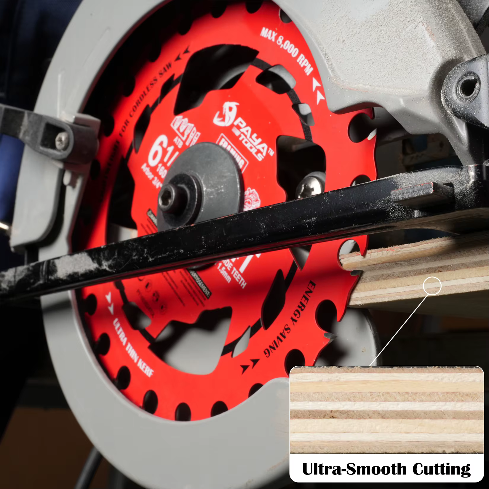 Lames de scie circulaire PAYA Light Farming pour scies sans fil 6-1/4" 24T