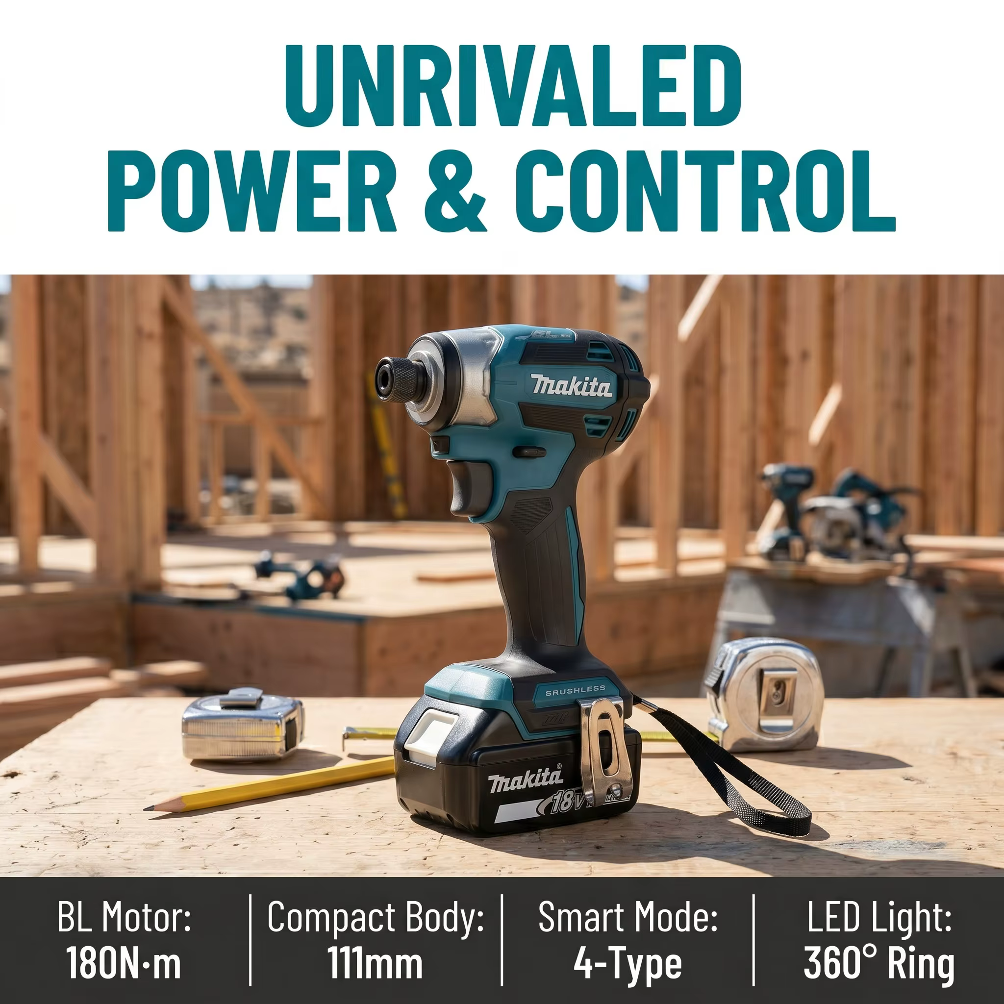 Perceuse-visseuse électrique sans fil Makita DTD173 18V 2026 avec moteur sans balais