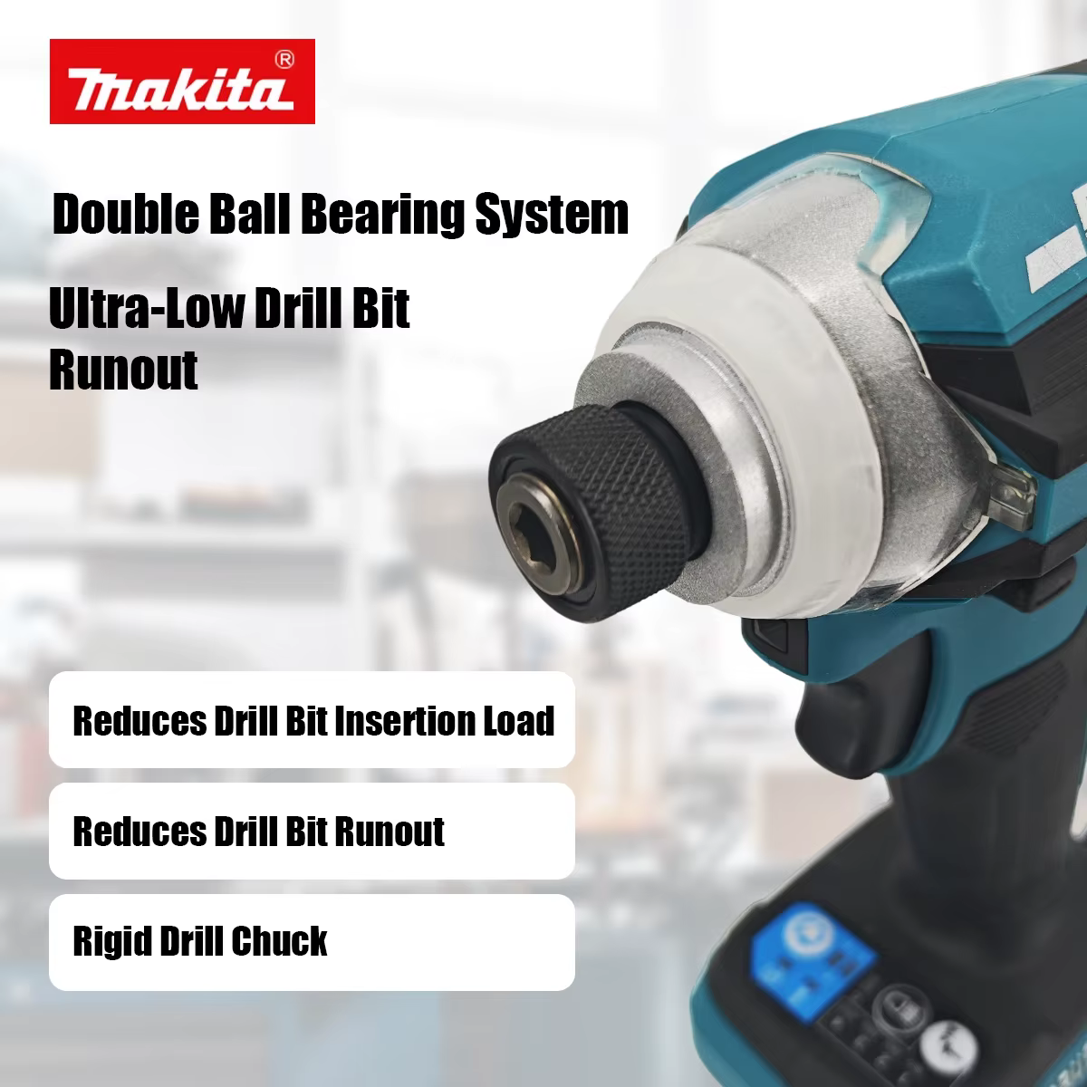 Makita DTD171 Perceuse à chocs sans fil sans balais 18V avec éclairage de travail LED