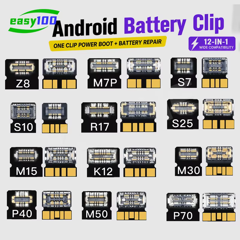 LB TOOL Clip flexible multi-modèles pour test de batterie Android – Outil de maintenance