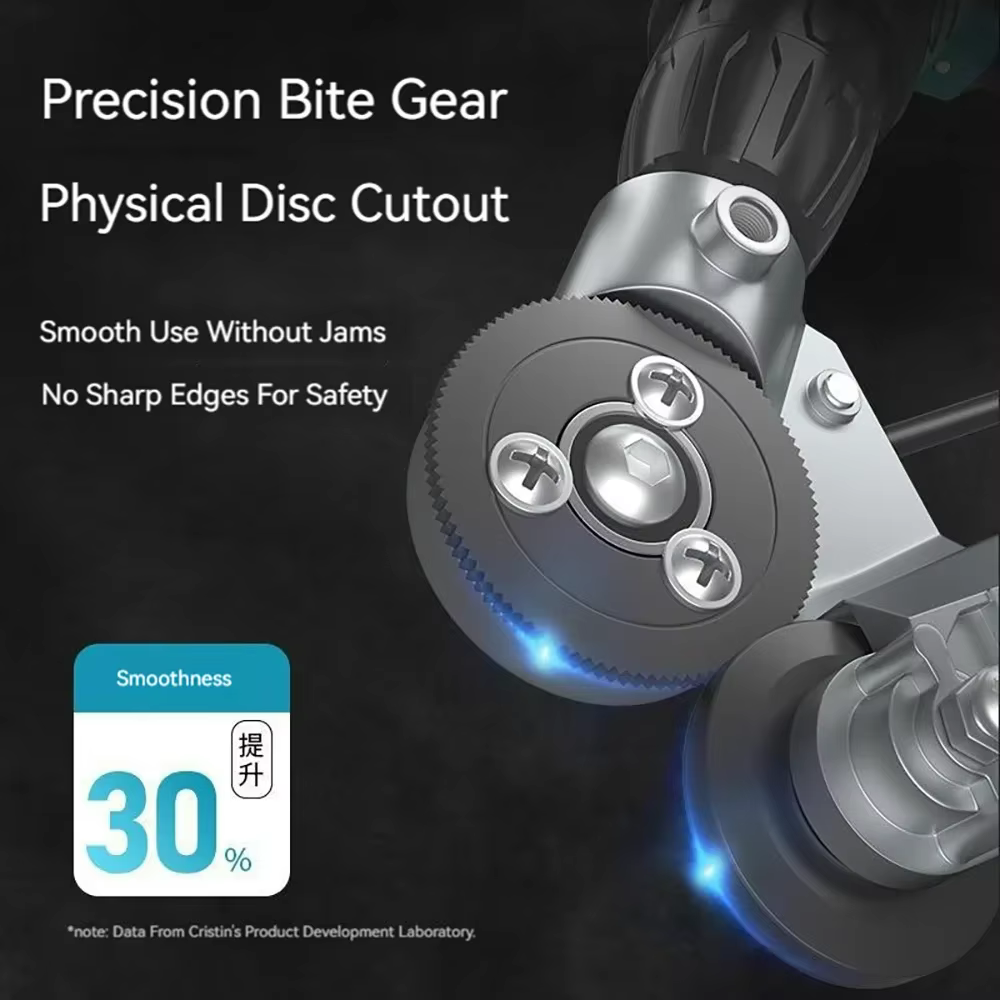 Adaptateur de découpe de tôle en acier titane pour perceuse électrique
