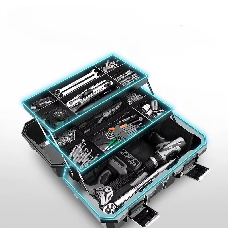 Mallette à outils en plastique pour garage professionnel