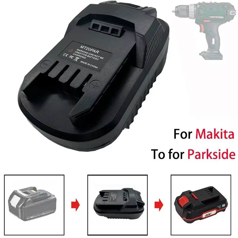 Adaptateur de batterie de remplacement pour Dewalt/Makita/Milwaukee/Bosch 18V