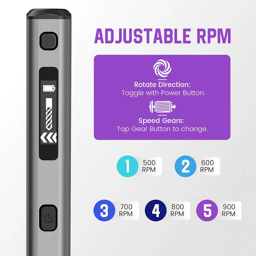 ARROWMAX Mini perceuse électrique rotative sans fil rechargeable pour artisanat