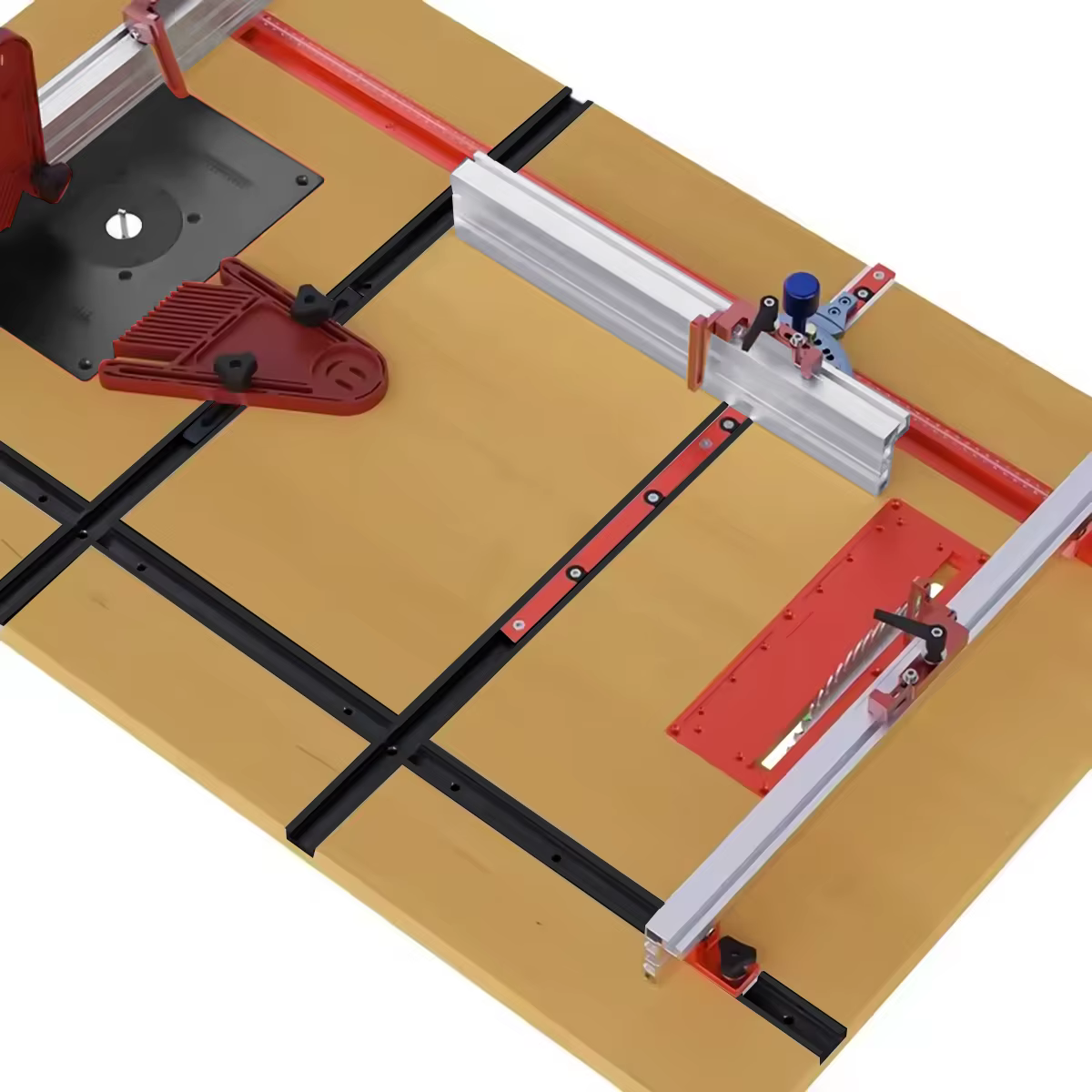 Rail de guidage T30 de 600/800 mm pour outils de menuiserie DIY