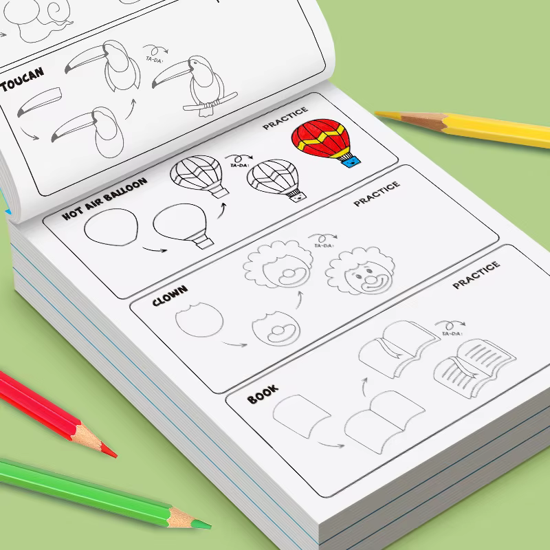 Livre d'activités de dessin pour enfants : Apprenez à dessiner tout-en-un, un livre facile pour débutants pour améliorer les compétences et la créativité des enfants