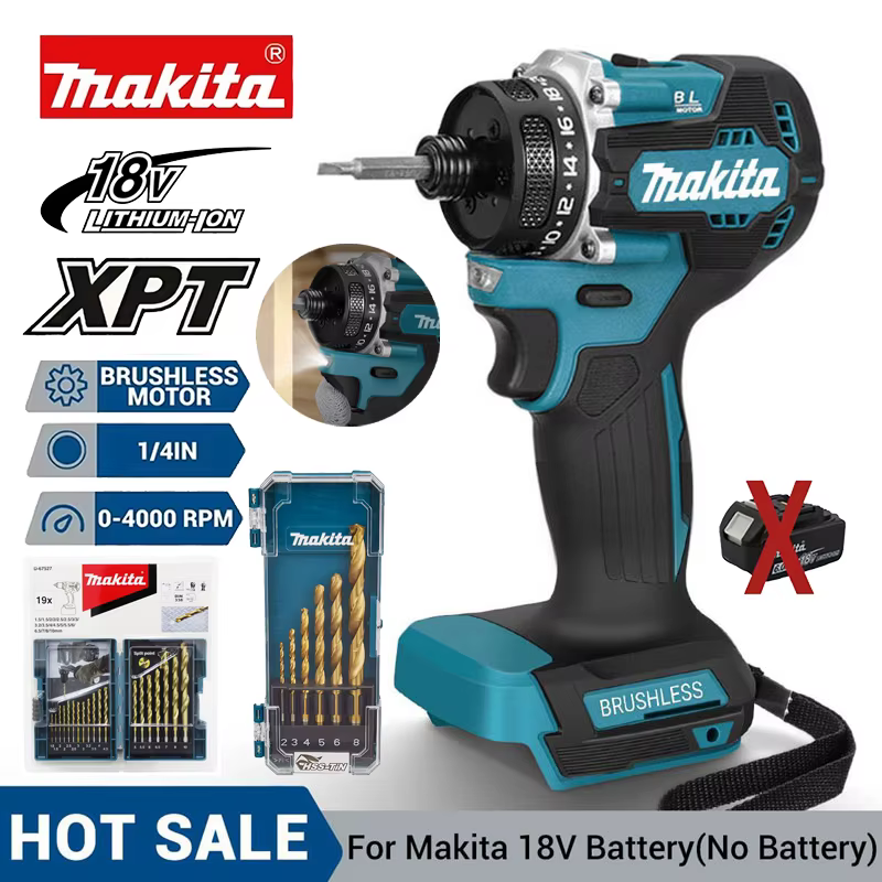 Perceuse électrique sans balais Makita 3800IPM 3600RPM 180NM