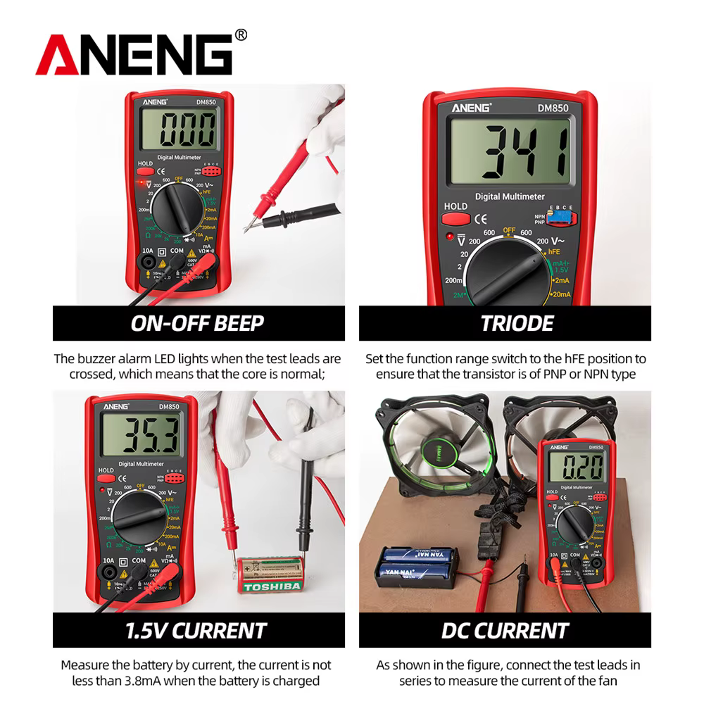 Multimètre numérique portable ANENG DM850