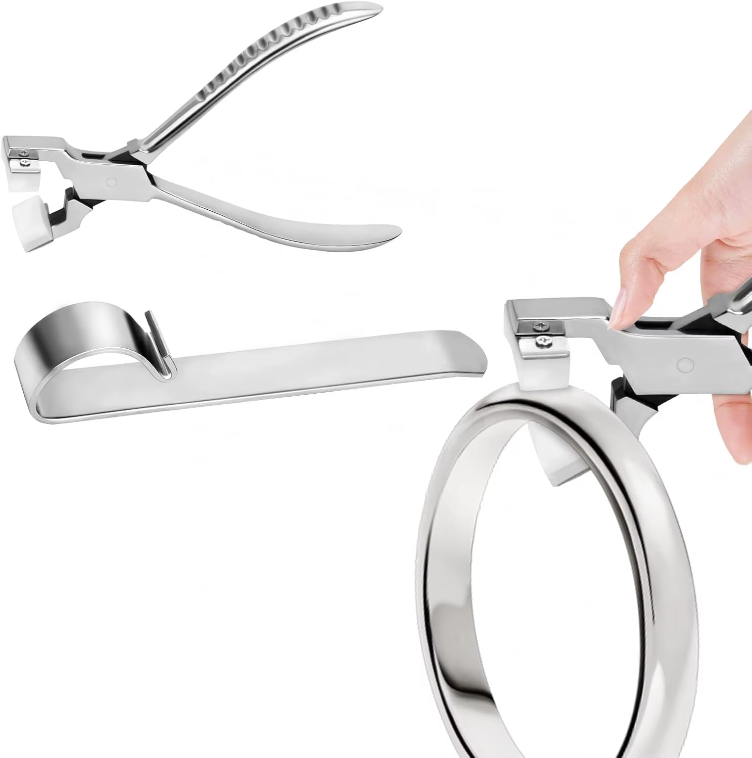 Kit d'outils professionnels pour plier les bracelets, comprenant une barre de pliage et des pinces pour la fabrication de bijoux, la création de bracelets et la formage des métaux.
