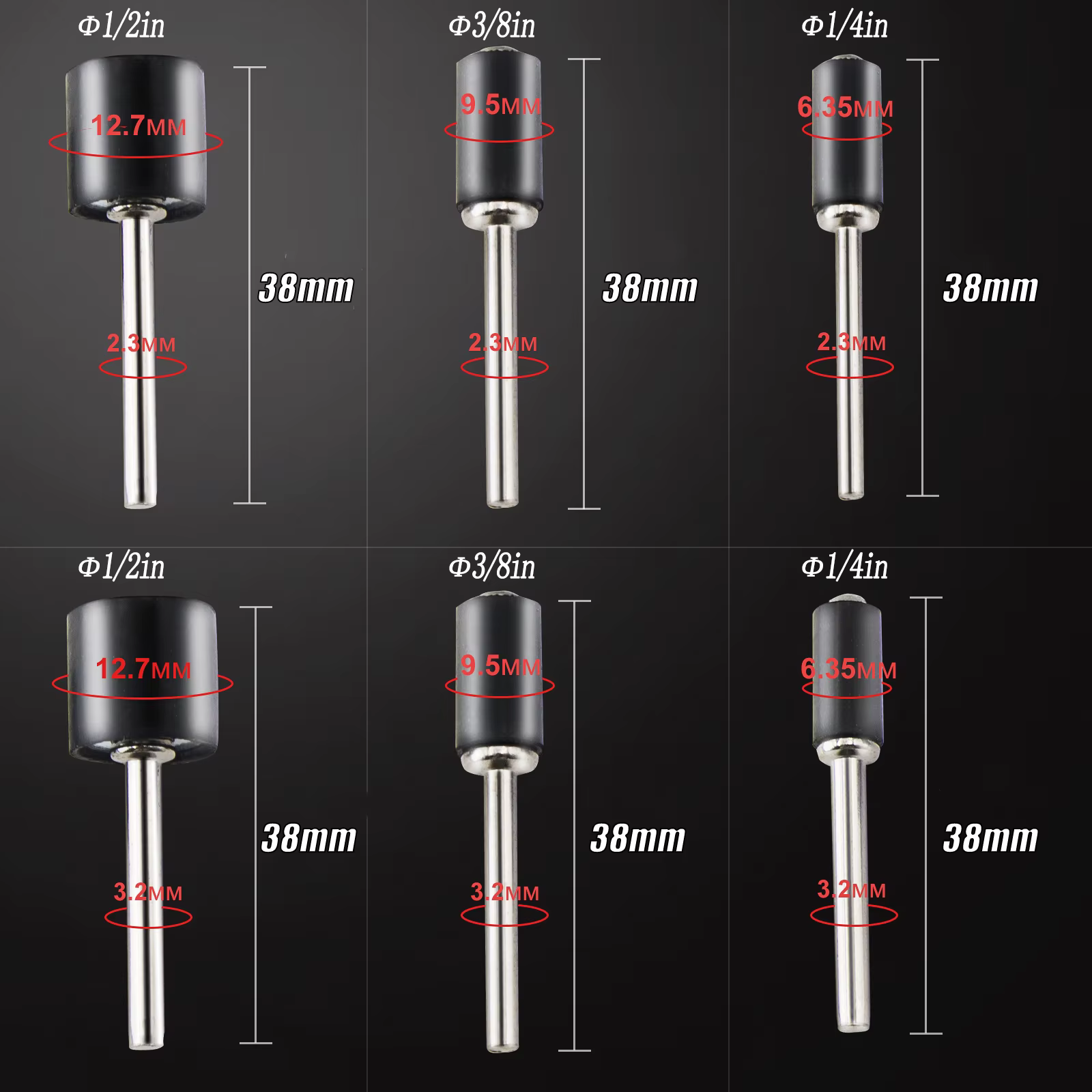 Kit de tambour de ponçage pour outil rotatif Dremel