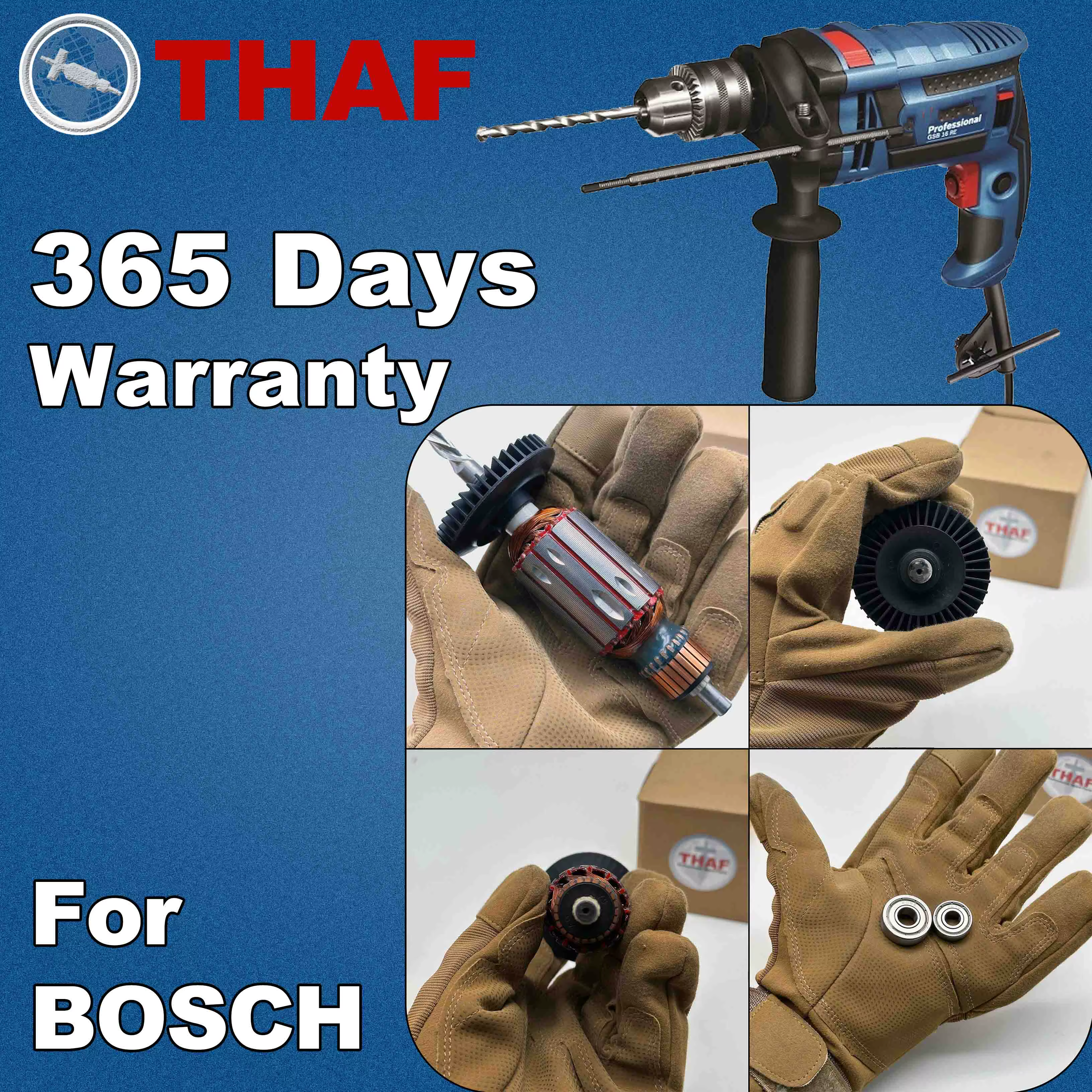 AC 220V 240V GSB16 GSB16RE Induit Rotor pour BOSCH GSB550RE Perceuse A Percussion Pièces de rechange GSB 16 GSB 16 RE GSB 550 RE