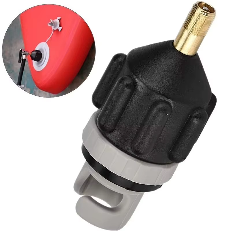 Kit d'adaptateurs de valve d'air multifonction pour planche de SUP, adaptateur de pompe gonflable, kit combiné de connecteurs de pompe à valve d'air pour bateau à pagaie et kayak