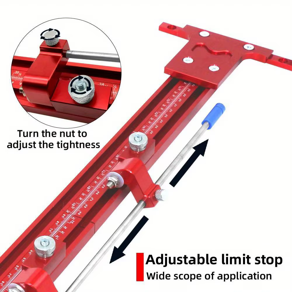 Système de rail de guidage parallèle 2-en-1 pour scie à onglet