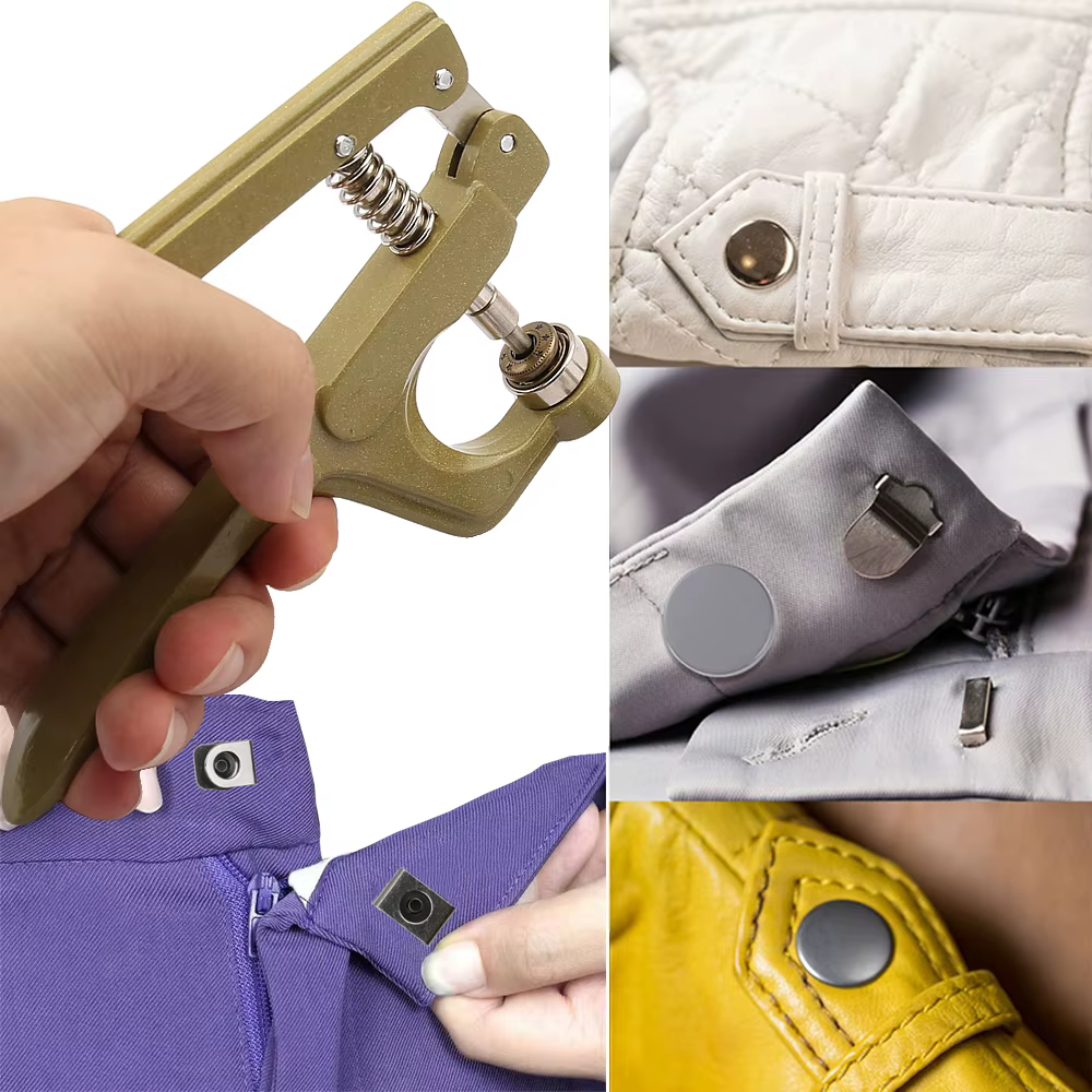 Outils de presse à main pour le travail du cuir, pour boutons-pression, Jeans, bricolage, maroquinerie, vêtements, sacs, manteau, accessoires de couture