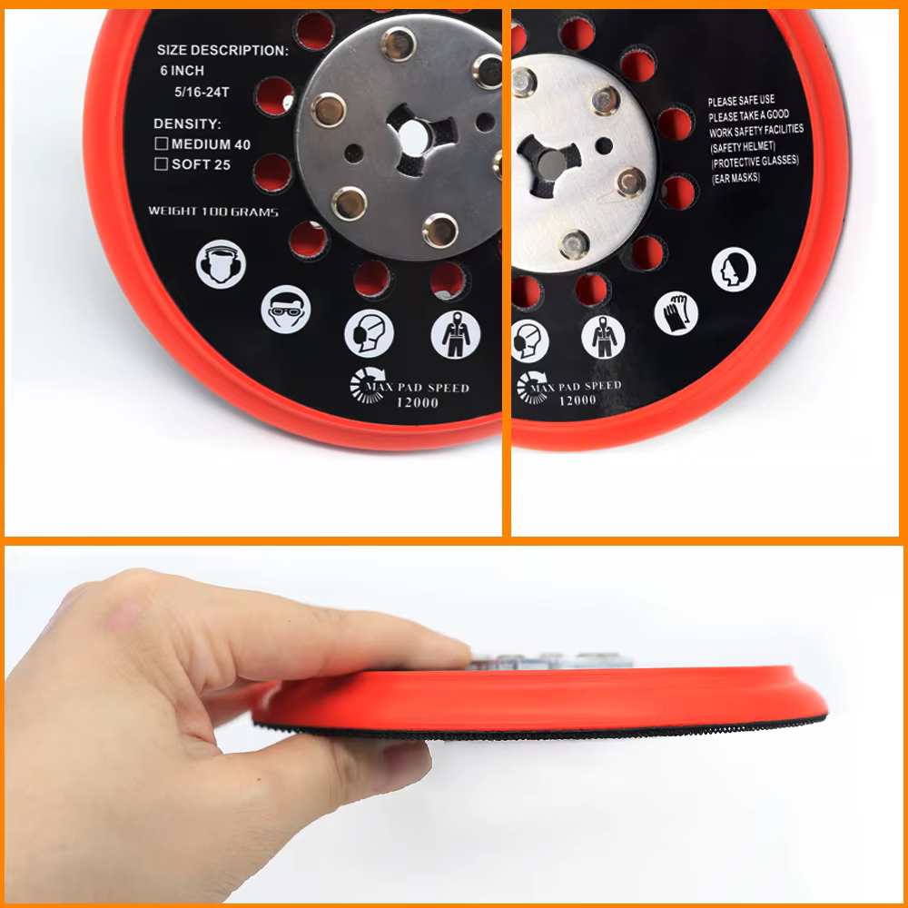 Tampon de ponçage de 6 pouces pour BOSCH RSM6045