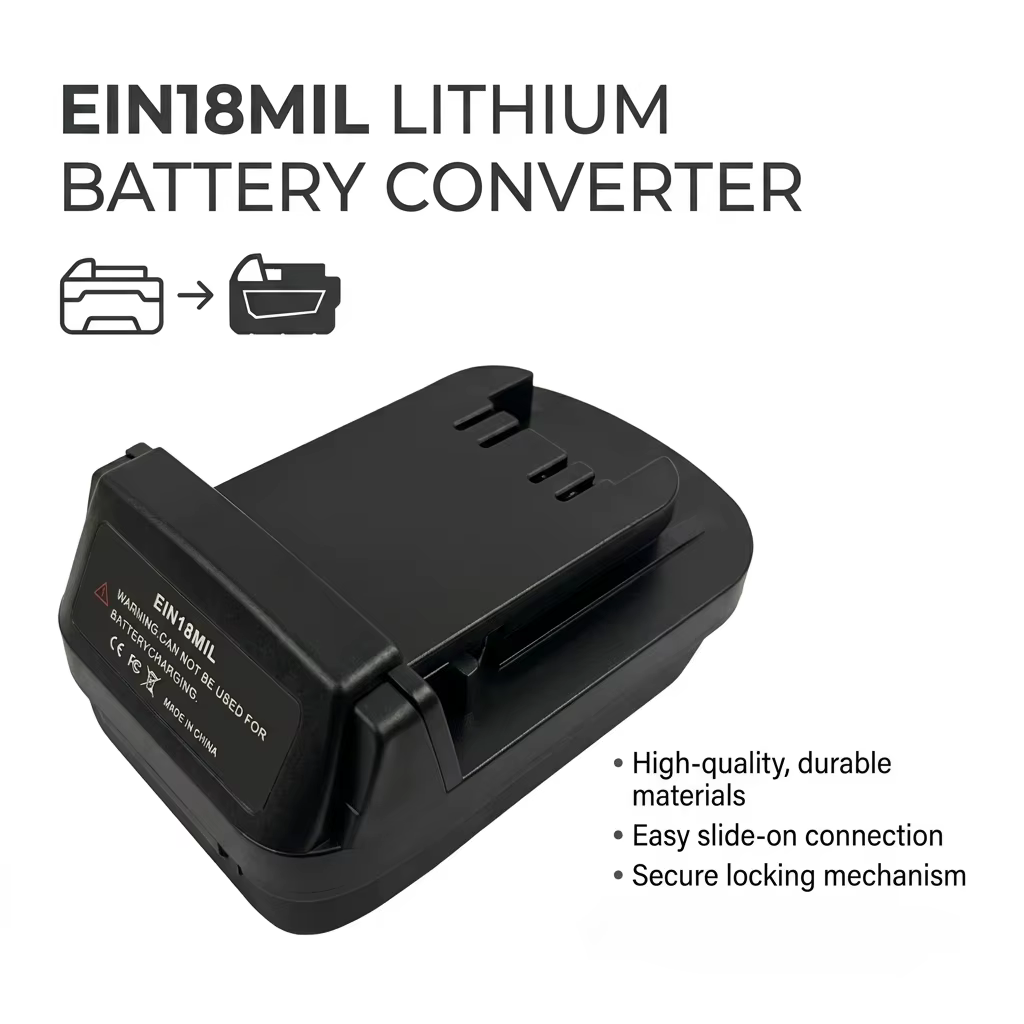 Adaptateur de batterie EIN18MIL pour Einhell vers Milwaukee