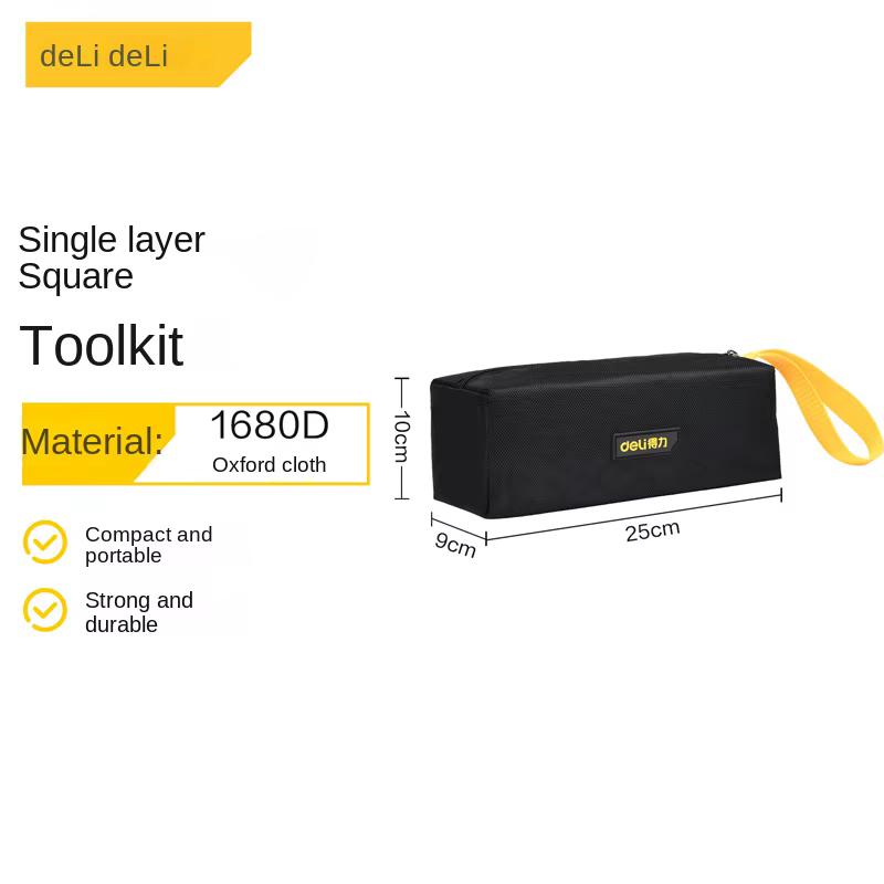 DELI petit sac à outils 1680D Oxford professionnel électricien