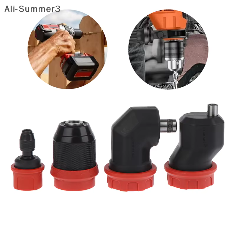 Mandrin de Conversion de perceuse à dégagement rapide pour embouts hexagonaux de 6.35mm