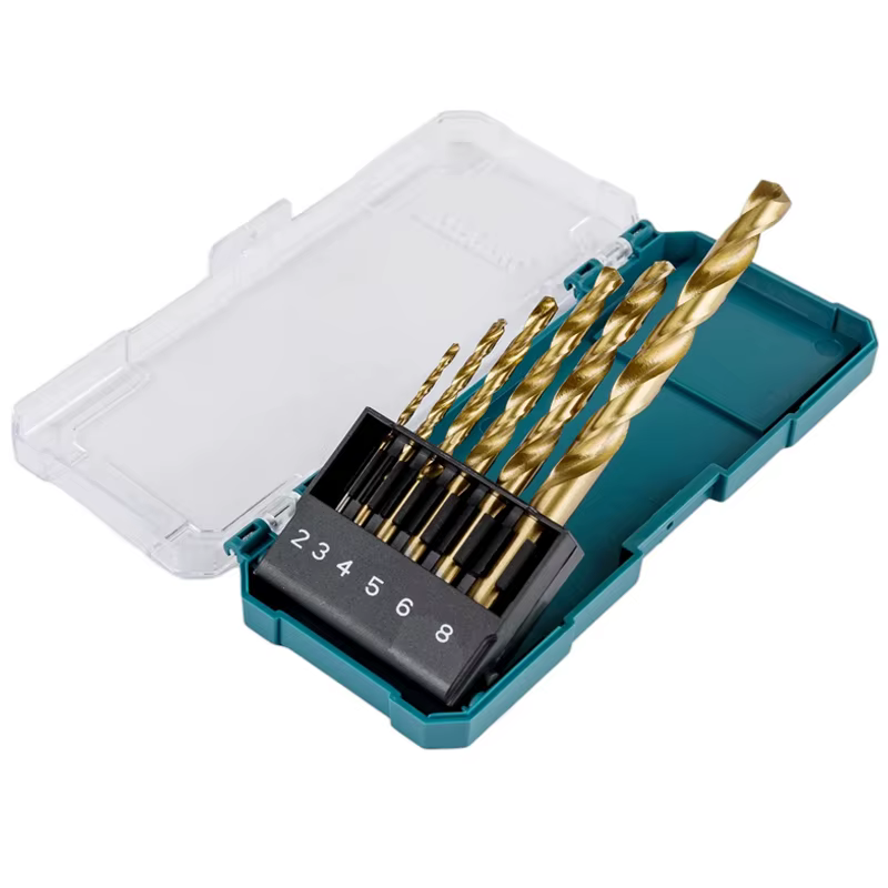 Makita D-72833 D-72861 jeu de forets pour métal/bois HSS-Tin foret hélicoïdal diverses tailles accessoires d'outils multifonctionnels