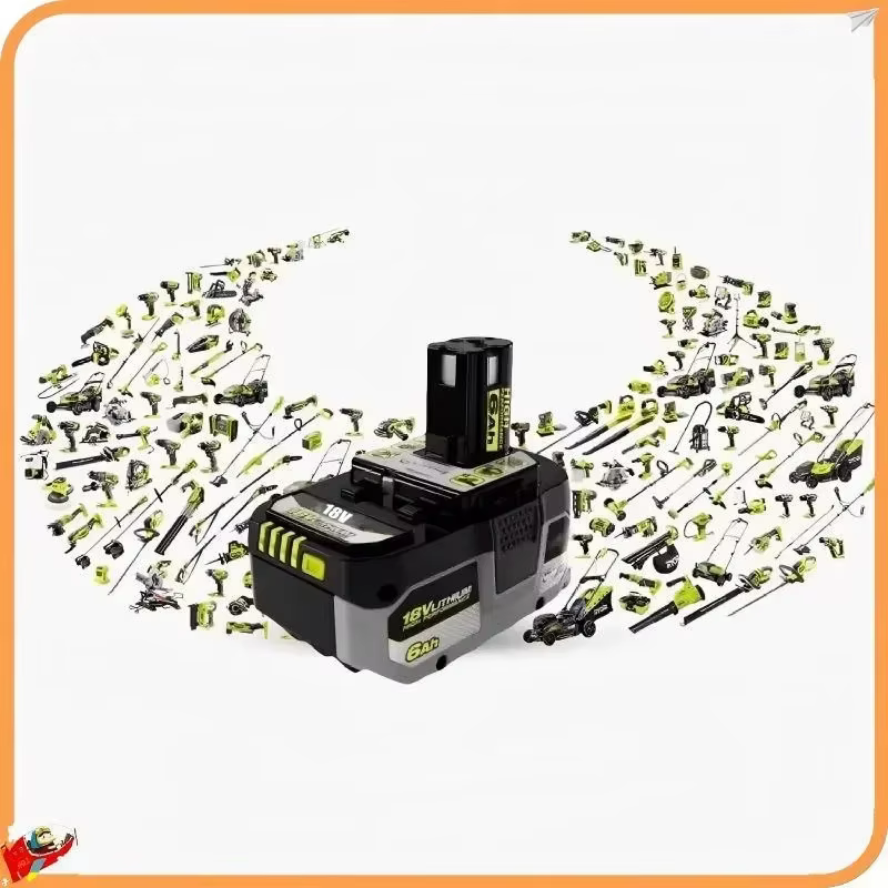 Batterie Li-ion pour RYOBI 18V 4Ah/ 6Ah/ 8Ah