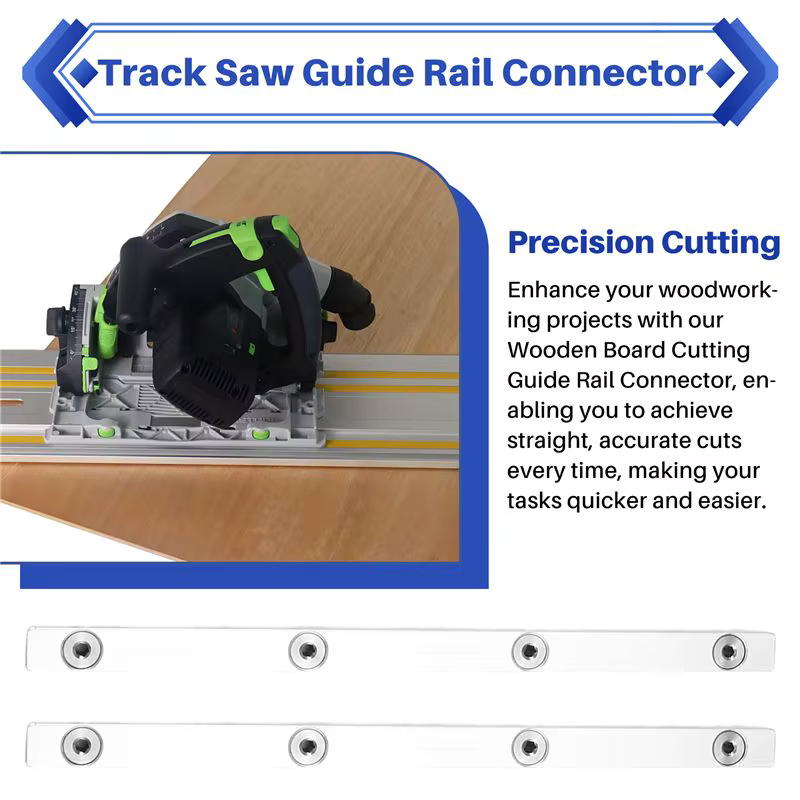 Kit de connecteurs de rail de guidage pour scie à ondes