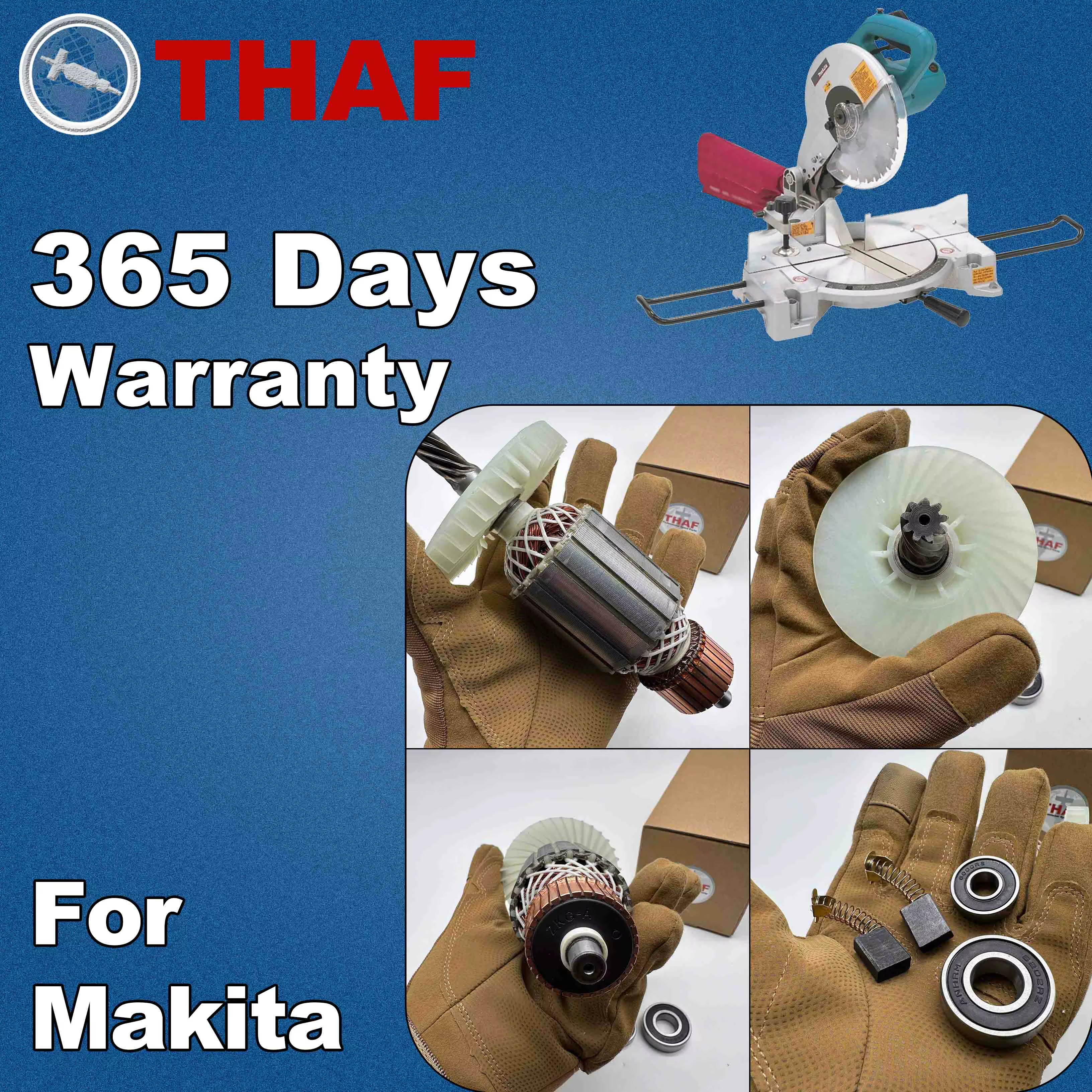 AC 220V 240V LS1040 LS1030N LS1040F LH1040 Induit Rotor pour MAKITA Scie à onglet Pièces de rechange