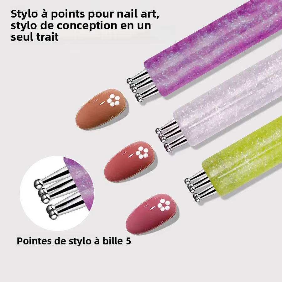 Outil de pointillage pour nail art DIY