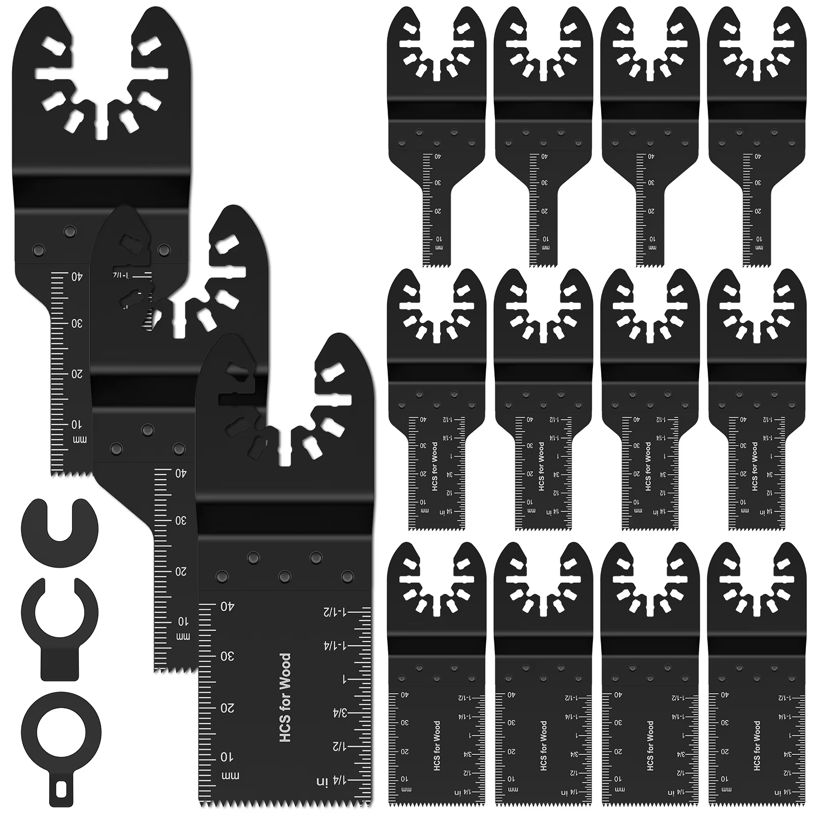 Lames d'outils multiples à dégagement rapide