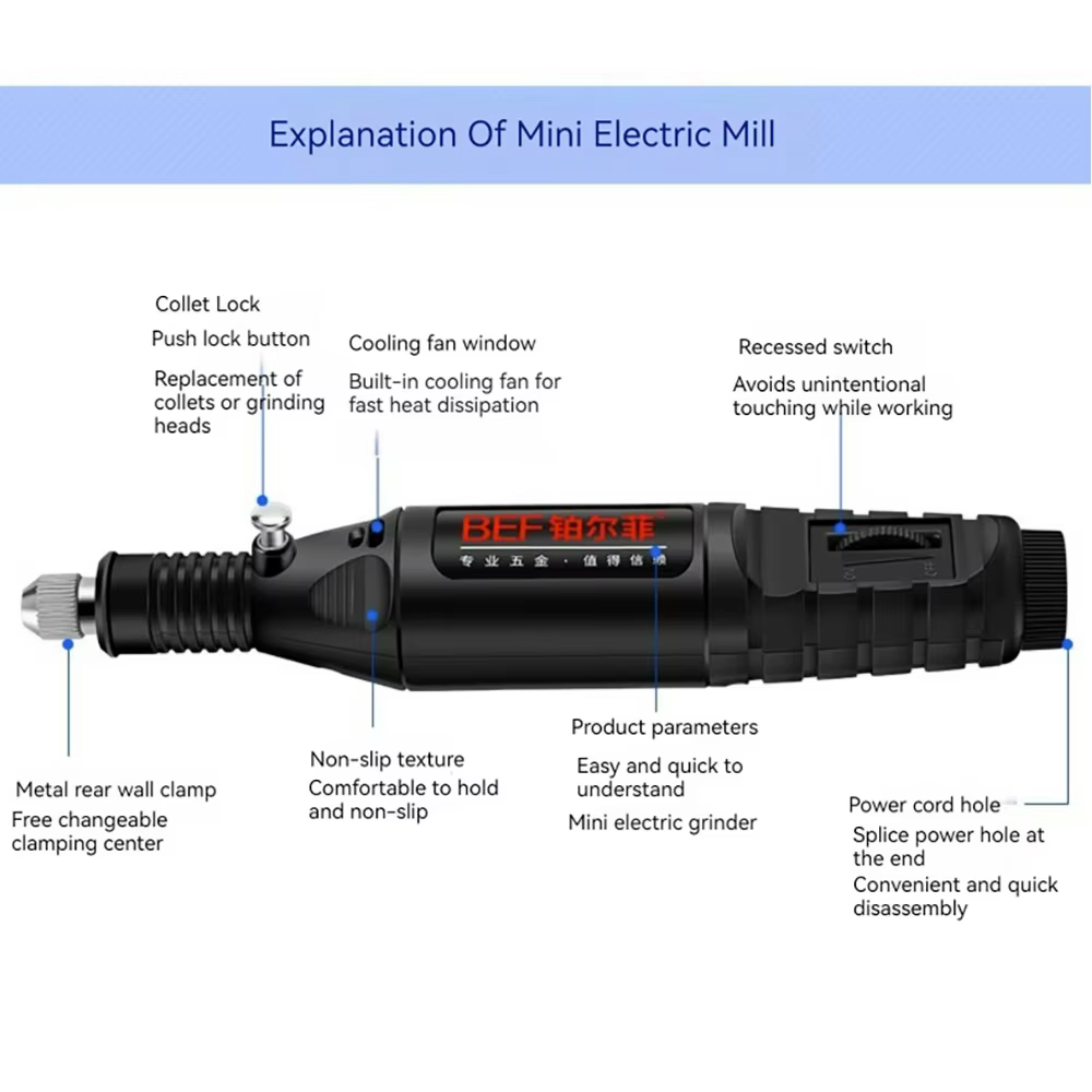 Mini meuleuse électrique 220V/110V 13W, perceuse électrique, outil électrique, perceuse, Micro outil rotatif, perceuse à main, Kit de stylo graveur