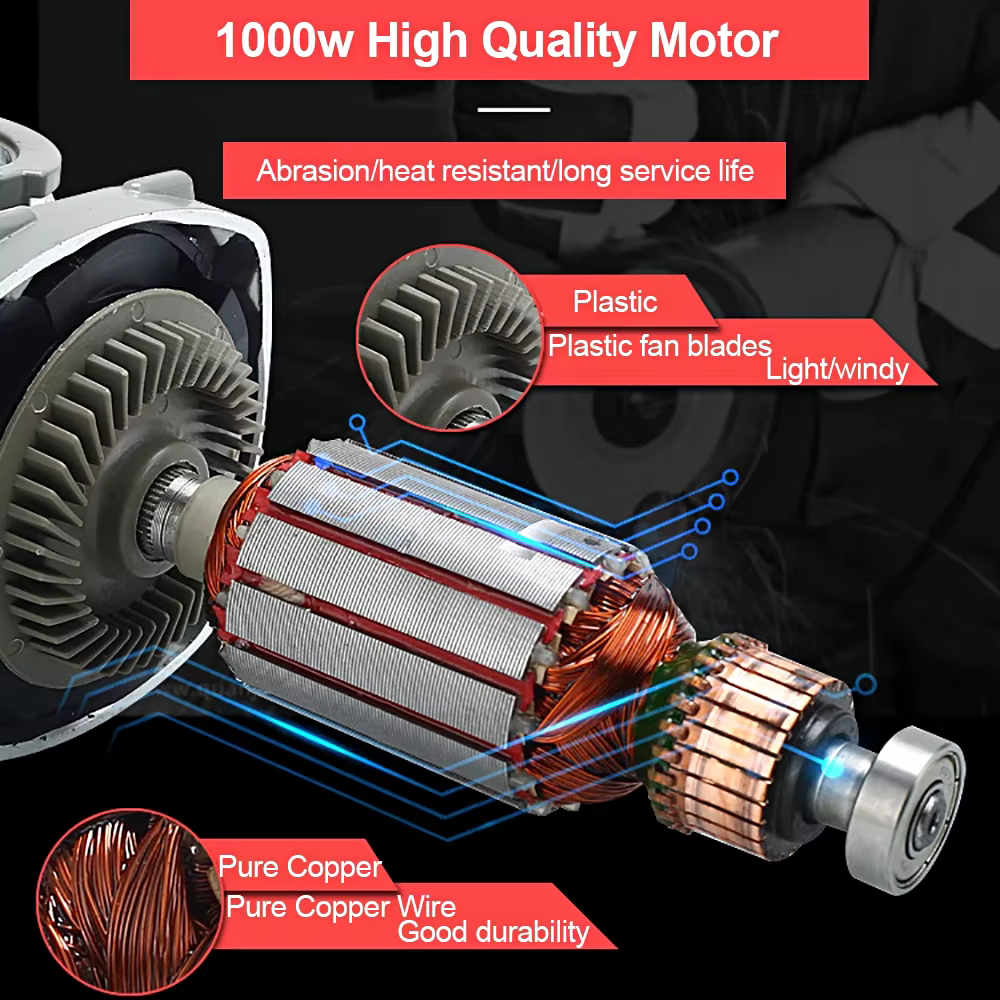 Meuleuse d'angle électrique 1000W 220V 100mm 125mm