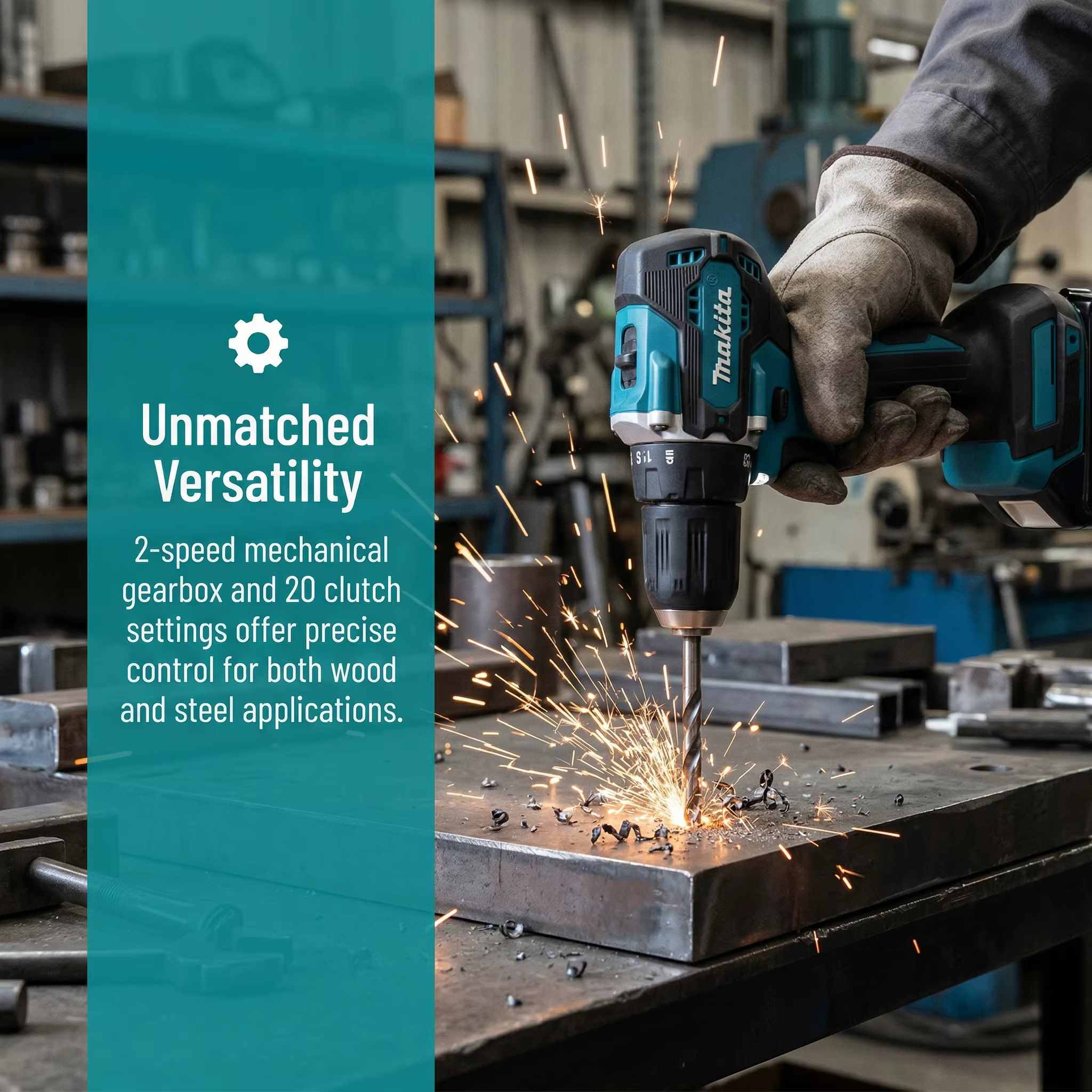 Makita Original DDF487 Perceuse-visseuse sans fil 18V