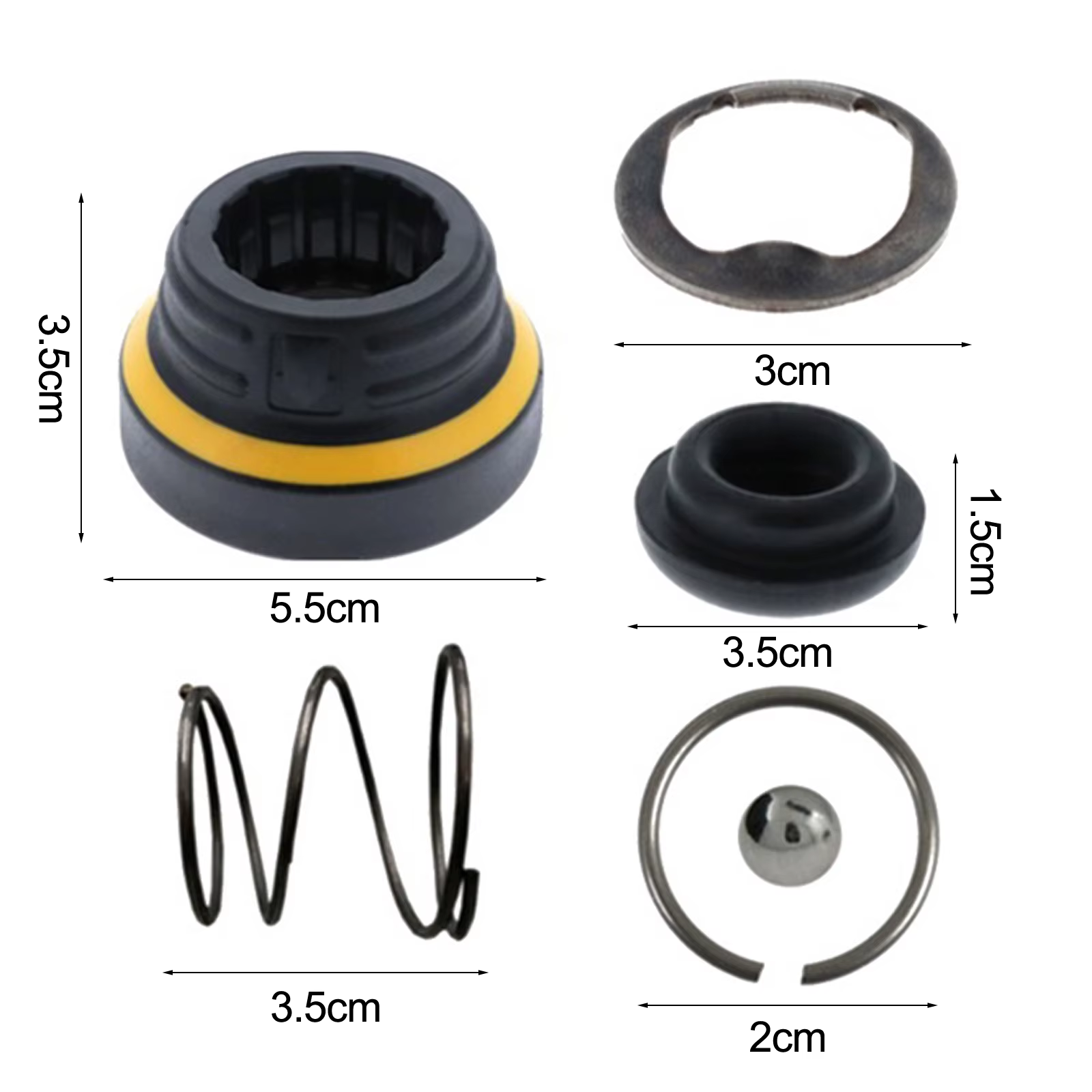 Kit de réparation d'assemblage de mandrin de perceuse à percussion SDS NA076561 N850185 DCH263 DCH253 DCH273 DCH274 DCH364 pour des performances optimales
