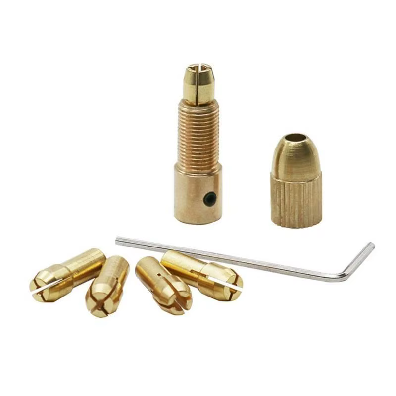 Embout mandrin à Clip auto-serrant en cuivre 652F, pour petite perceuse à main, pince en laiton pour le travail du bois,