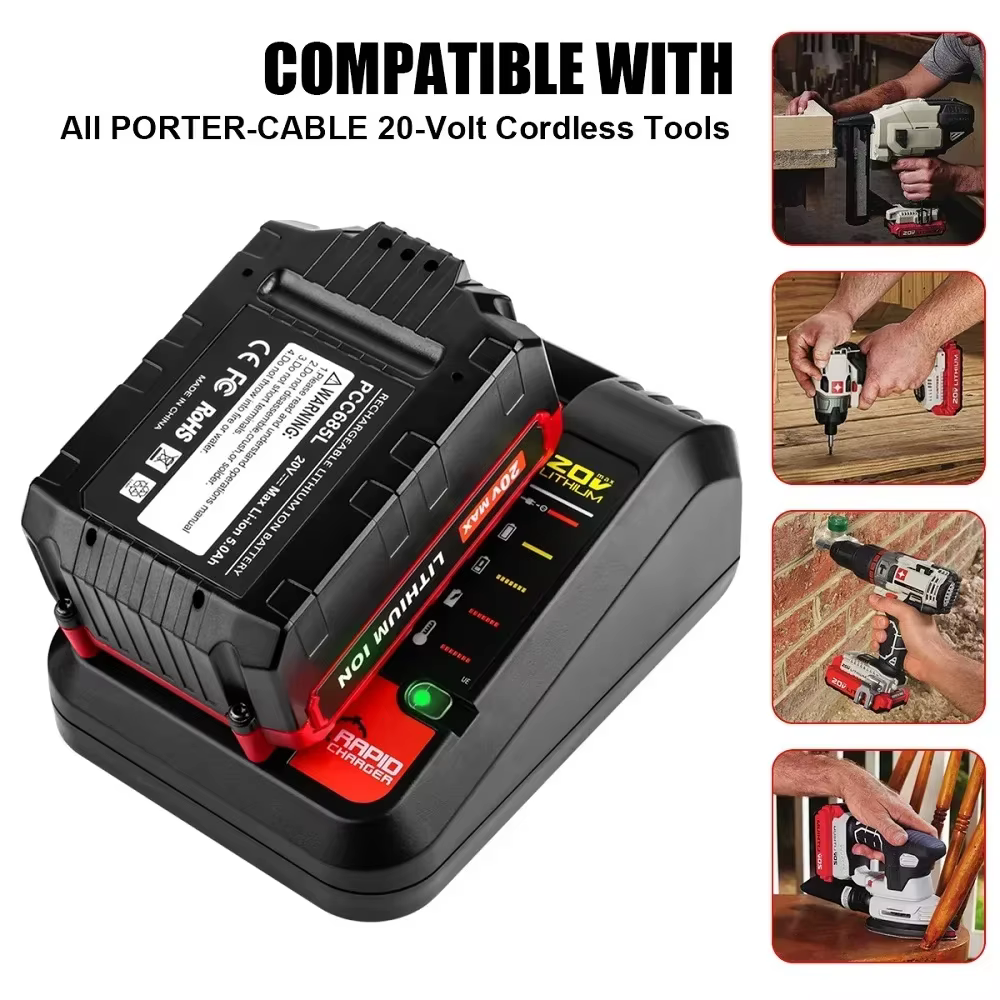 Batterie pour Black & Decker 20V Lader Eddie Ion Oplader, vitation Kabel Stanley 10.8V 14.4V 18V PCC690L L2ADavid FMC690L FMC688L