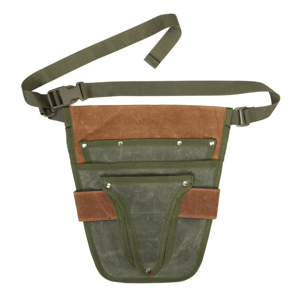 Sacoche de ceinture pour outils de jardin en toile, sac à outils avec plusieurs poches de rangement, imperméable, portable, pour hommes et femmes, sac à outils durable