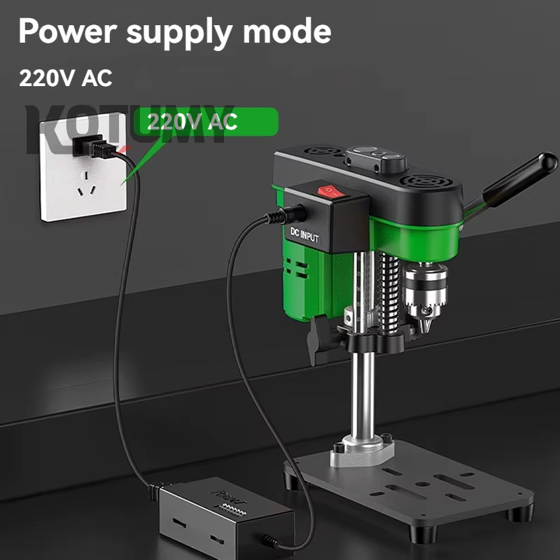 Perceuse 2 en 1, petite perceuse domestique multifonctionnelle de qualité industrielle 220V/110V, perceuse de bureau