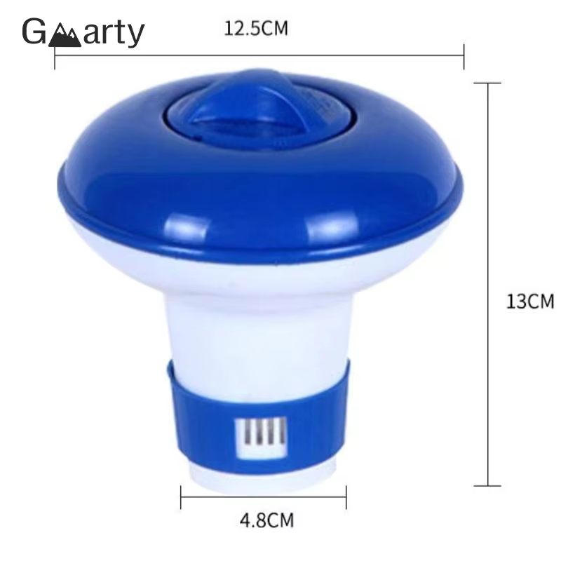 Distributeur de chlore flottant pour piscine de 5 pouces avec aérations réglables et couvercle anti-fuite pour piscines intérieures et extérieures, spas et bains à remous