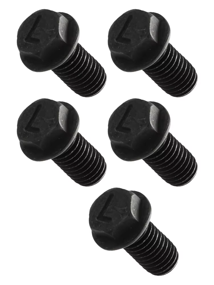 Lames de scie en métal, boulon M8 x 20 mm, filetage gauche, tête hexagonale, bride pour machines-outils de découpe, lame de scie noire, vis pour Ryob