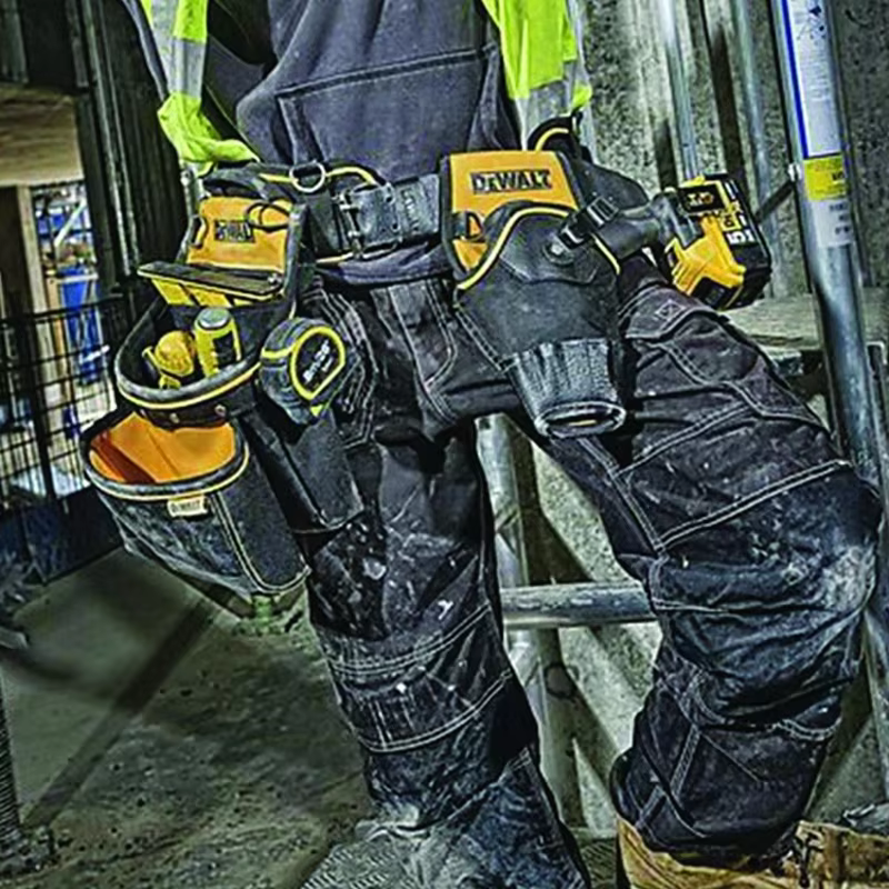 DEWALT DWST81228-8 Ceinture porte-outils multifonction réglable en tissu haute résistance