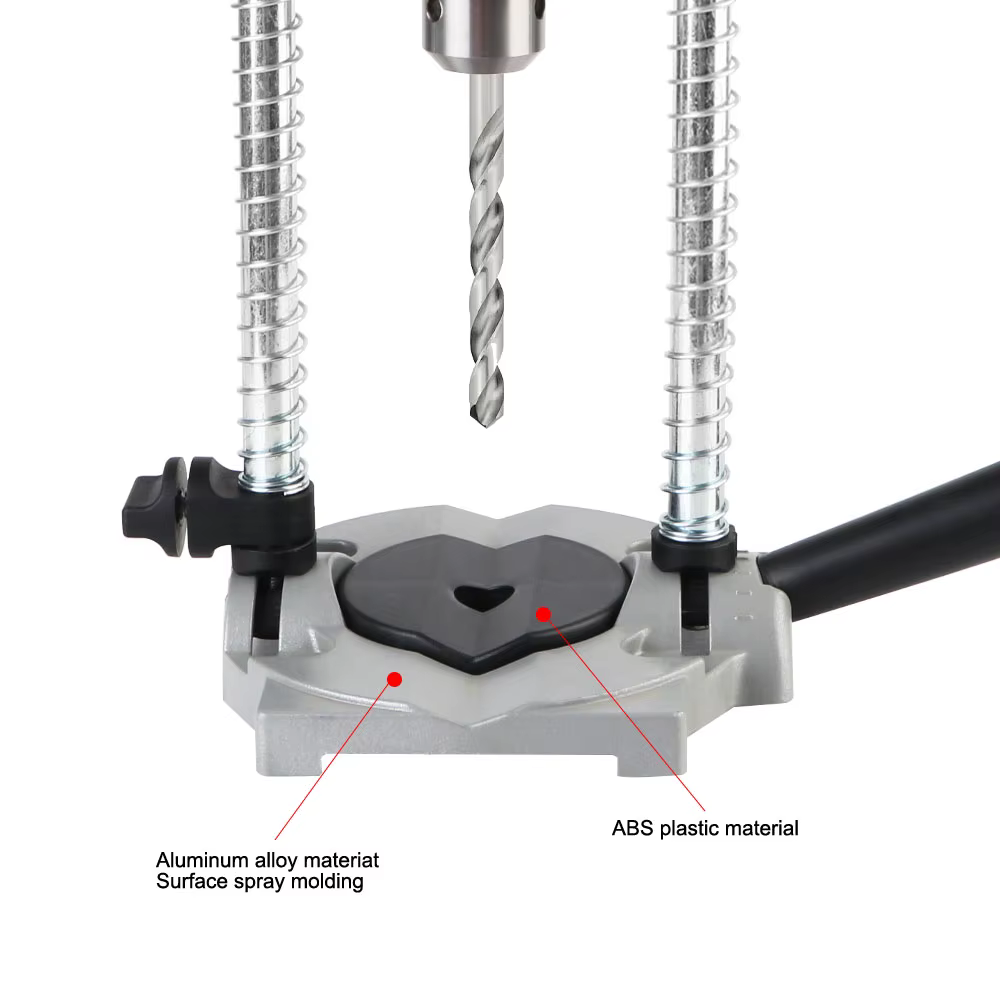 Support de perceuse multifonctionnel avec colonne en acier