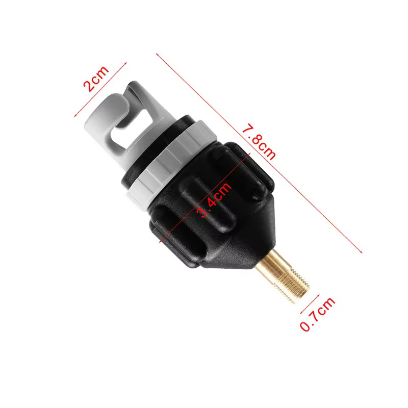 Kit d'adaptateurs de valve d'air multifonction pour planche de SUP gonflable, kayak, bateau à pagaie - Adaptateur de pompe, connecteur de valve d'air, combo