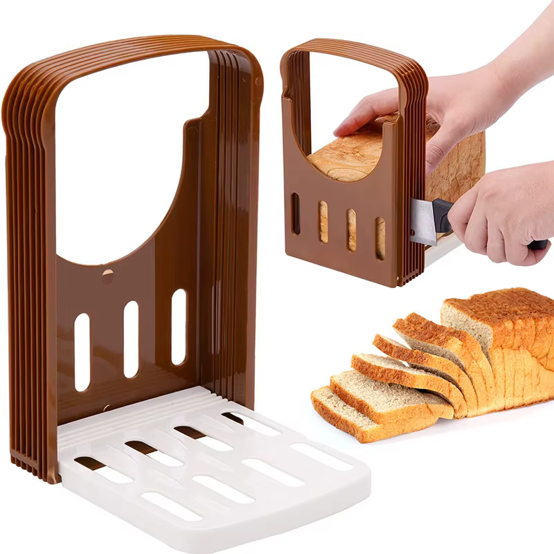 Coupe-pain pliable, support de trancheur de pain grillé, Guide de coupe de pain en plastique, outil de coupe de pain, support de coupe, outil de cuisson