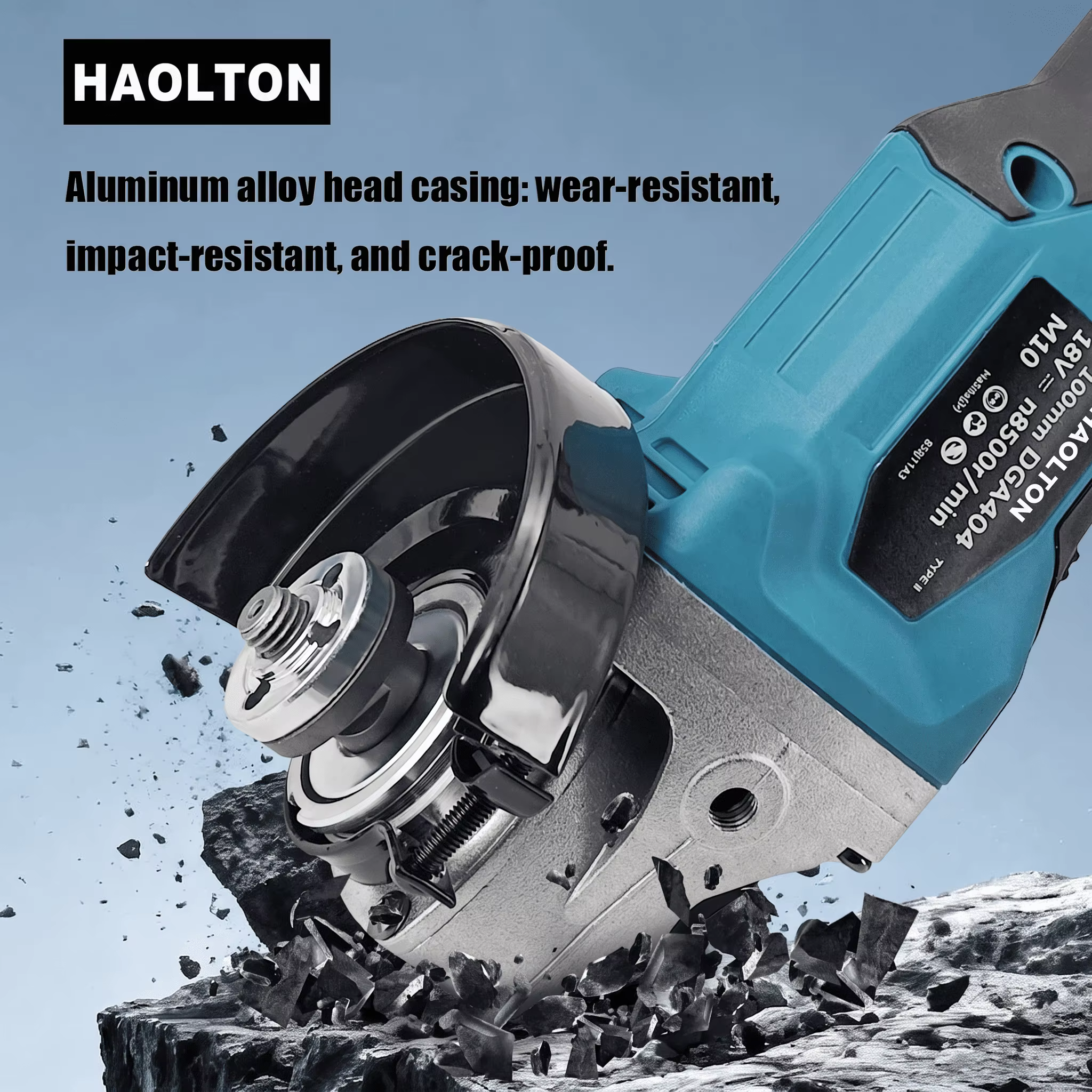 Meuleuse d'angle sans fil 125 mm sans balais, 4 vitesses, outil de coupe, de meulage et de polissage pour métal, bois, bricolage, compatible avec la batterie Makita 18V