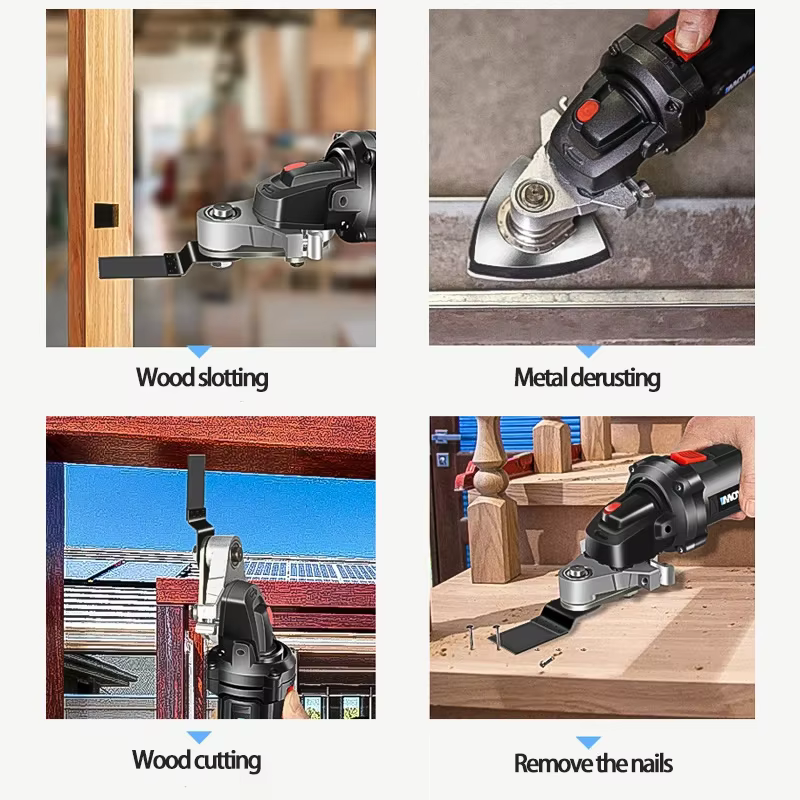 Meuleuse d'angle professionnelle modifiée en outils multifonctions universels